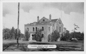 J69/ Woodbine Camden County Georgia Postcard c1940 Court House 17