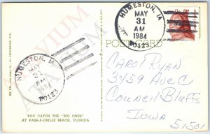 1984 Humeston IA Town Post Office Cancel Stamp USPO Postcard Postal History A177