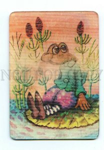 498261 1990 Gvozdyova cartoon Golden Key Pinocchio frog 3D two-species CALENDAR