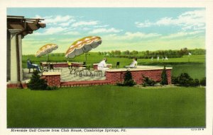 PC GOLF, PPA, CAMBRIDGE SPRINGS, RIVERSIDE GOLF COURS, Vintage Postcard (b45849)