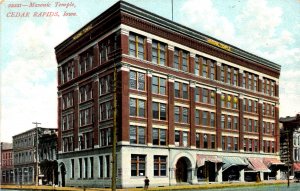 Cedar Rapids, Iowa - The Masonic Temple - c1908