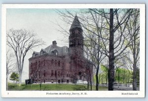Derry New Hampshire Postcard Pinkerton Academy Exterior Building c1910 Vintage