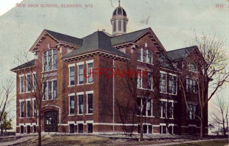 1920 NEW HIGH SCHOOL, ELKHORN, WI 