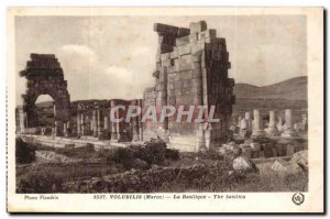 Morocco Volubilis Old Postcard Basilica