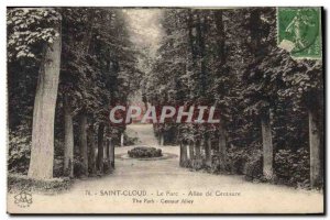 Postcard Old Saint Cloud The Park Allee De Centaur