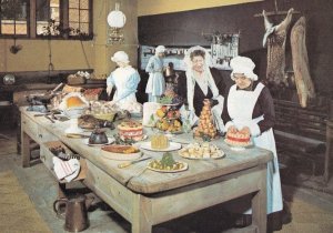 Victorian Kitchen At Charlecote Park Warwick Postcard