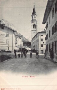 BELLUNO VENETO ITALY~CORTINA KIRCHE~1904 PHOTO POSTCARD