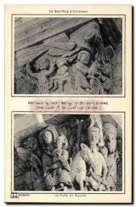 Old Postcard Basilica of Saint Benoit sur Loire Loiret The Sacrifice of Abrah...