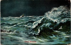 The Storm Wob Atlantic City New Jersey Nj 1910 Wob Note Pm Postcard