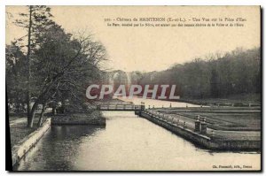 Old Postcard Chateau de Maintenon E and L A View of Water Piece