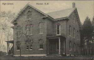 Warner NH High School c1910 Postcard