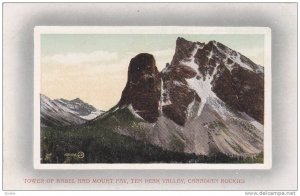 Tower Of Babel And Mount Fay, Ten Peak Valley, Canadian Rockies, Canada, 1900...