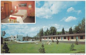 2-Views, Motel St-Moritz, Swimming Pool, Ste-Agathe Des Monts Sud, Quebec, Ca...