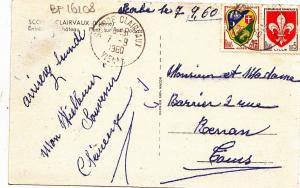 BF16108 sco clairvaux vienne chateau  france  front/back image