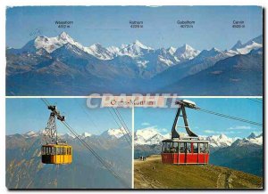 Postcard Modern Crans Montana View of the Alps Switzerland