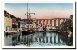 Old Postcard Morlaix Viaduct and Rassin