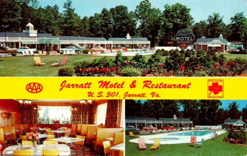 Virginia Jarratt The Jarratt Motel & Restaurant U S Highway 301 1968