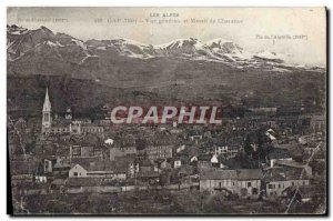 Old Postcard Gap Vue Generale and Massif From Charance