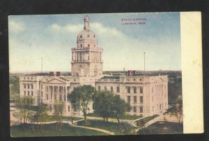 LINCOLN NEBRASKA STATE CAPITOL BUILDING IN 1908 VINTAGE POSTCARD