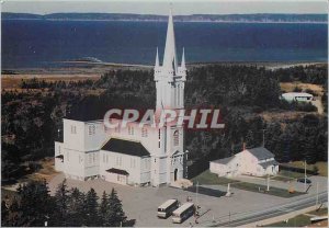 Postcard Modern Church of St Mary the largest wooden church in North America