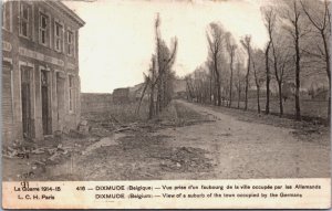 Military World War 1 Dixmude Belgium Town Occupied by the Germans Diksmuide C052