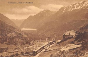 Poschiavo Switzerland Berninabahn Train Station Vintage Postcard AA11944