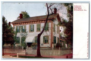 1908 Abraham Lincoln Old Home Historic House Springfield Illinois IL Postcard