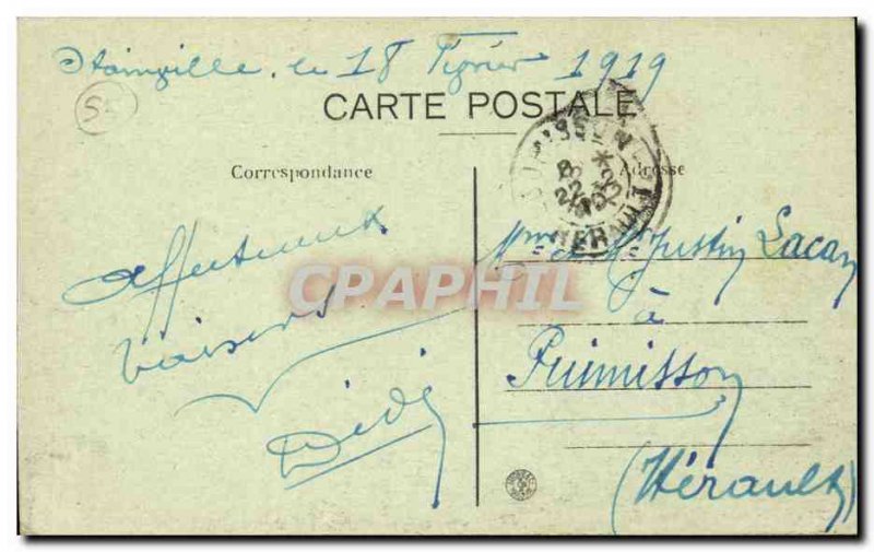 Staines - L & # 39Eglise Old Postcard