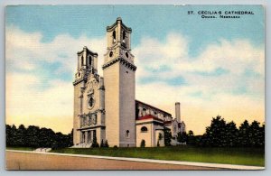 St. Cecilia's Cathedral  Omaha  Nebraska  Postcard