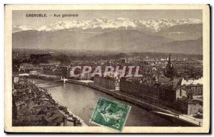 Old Postcard Grenoble Vue Generale