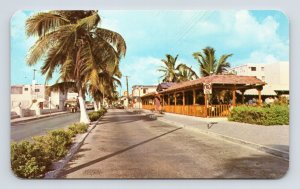 Rafael E Melgar Avenue Cozumel Mexico UNP Chrome Postcard N3