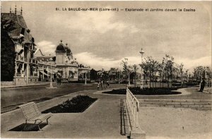 CPA La BAULE-sur-MER - Esplanade et Jardins devant le Casino (587264)