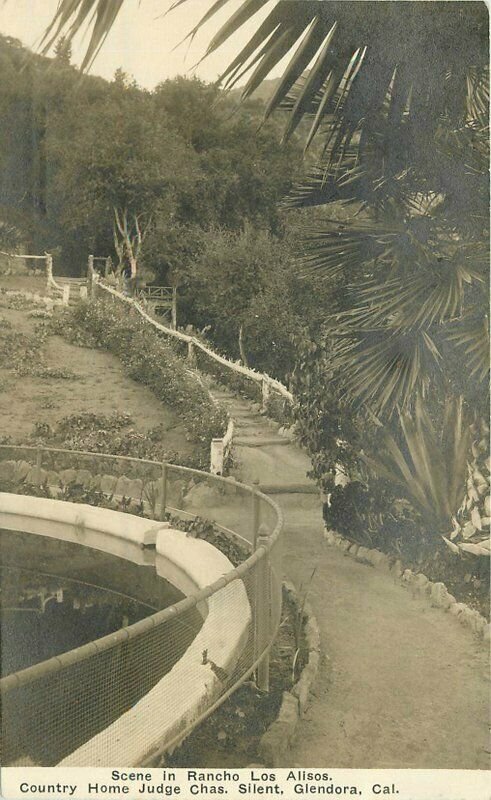 C-1910 Country Home Judge Silent Glendora California RPPC Photo Postcard 9793