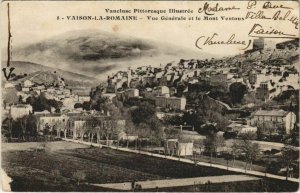 CPA VAISON-LA-ROMAINE Vue Generale et le Mont Ventoux (1086899)