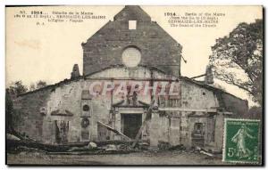 Old Postcard Sermaize-les-Bains The church The front