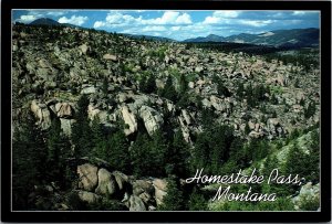 Soldiers on Homestake Pass Interstate 90 to Butte Montana Postcard