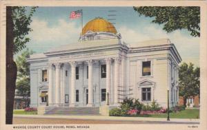 Nevada Reno Washoe County Court House 1939 Curteich