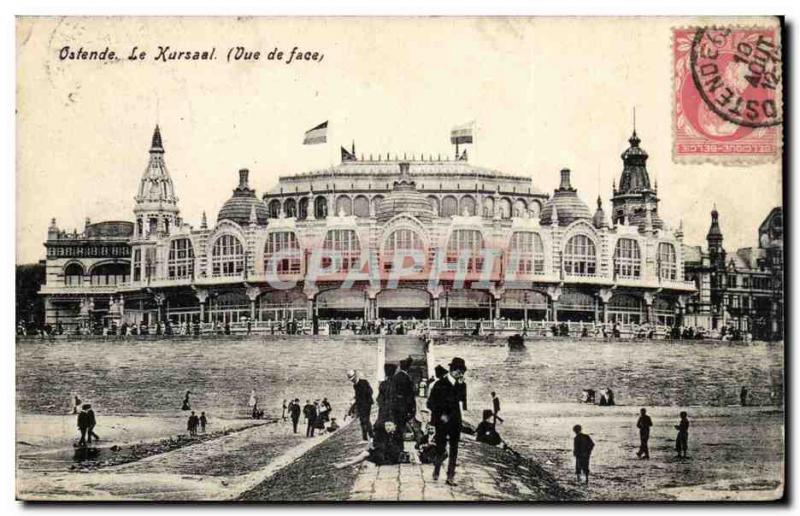 Old Postcard Ostend Belgium The Kursaal (front view)