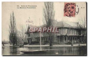 Old Postcard Foret Bois de Vincennes House forestry