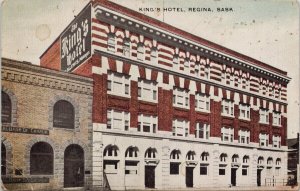 Regina SK King's Hotel Warwick Bros & Rutter Postcard G98 *as is