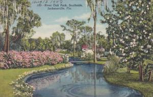 Florida Jacksonville River Oak Park Southside Curteich