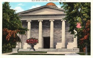 Vintage Postcard 1920's Old State Capitol Historic Building Frankfort Kentucky