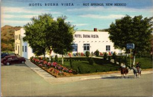 Linen Postcard Hotel Buena Vista in Hot Springs, New Mexico