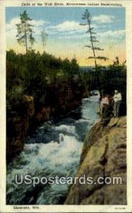 Wolf River - Menominee Indian Reservation, Wisconsin WI Postcard