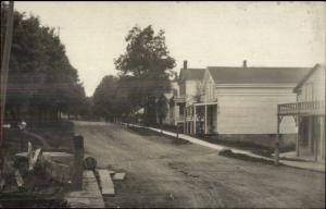 Street Scene - Watsontown Written on Back PA? c1910 Real Photo Postcard