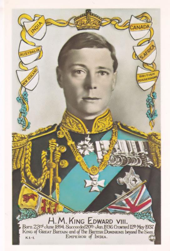 King Edward VIII Medal Uniform New Zealand Tampex 1986 Exhibition Postcard