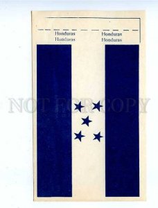 179714 HONDURAS flag old paper flag card 1957 year