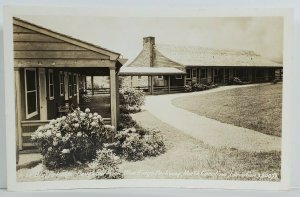 NC Bluffs Lodge Doughton Park Blue Ridge Pkwy RPPC North Carolina Postcard N10