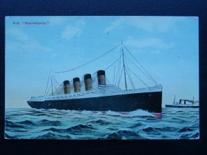Ocean Liner S.S. MAURETANIA c1910 Postcard 25888