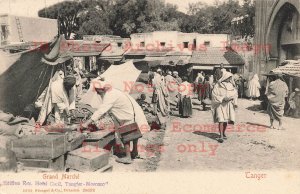 Morocco, Tanger, Grand Marche, People